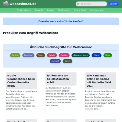 Screenshot webcasino24.de