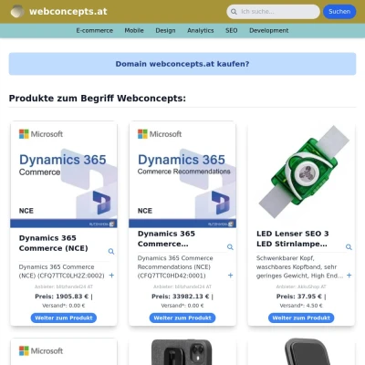 Screenshot webconcepts.at