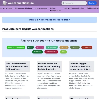 Screenshot webconnections.de