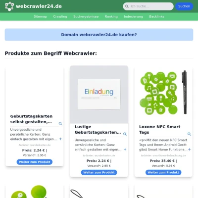 Screenshot webcrawler24.de