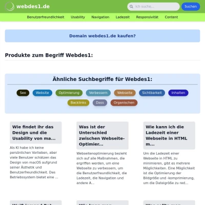 Screenshot webdes1.de