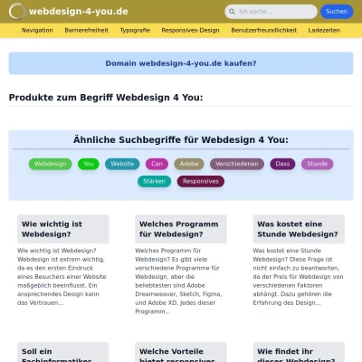 Screenshot webdesign-4-you.de