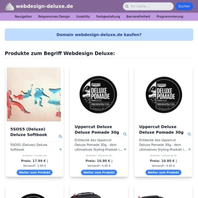 Screenshot webdesign-deluxe.de