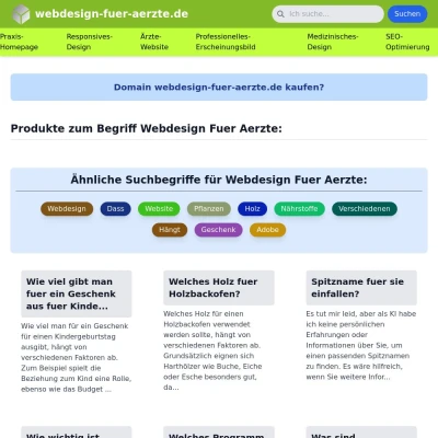Screenshot webdesign-fuer-aerzte.de