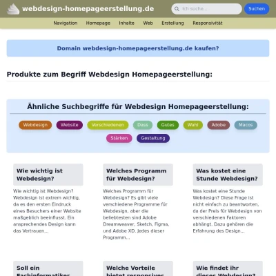 Screenshot webdesign-homepageerstellung.de