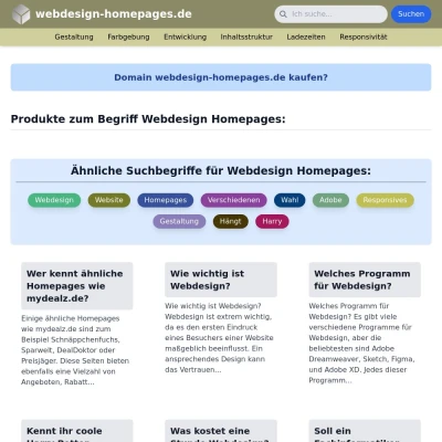 Screenshot webdesign-homepages.de