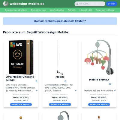 Screenshot webdesign-mobile.de