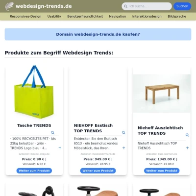 Screenshot webdesign-trends.de