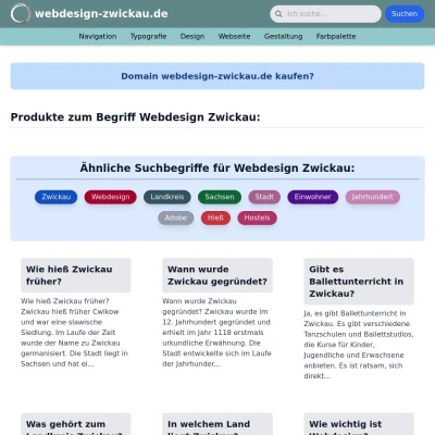 Screenshot webdesign-zwickau.de