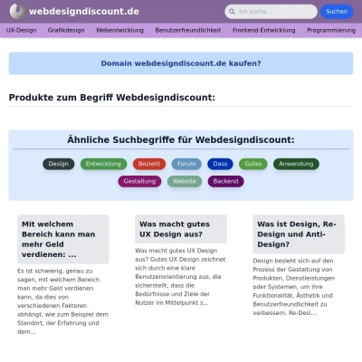 Screenshot webdesigndiscount.de