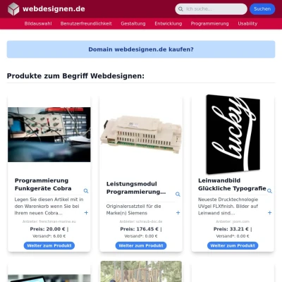 Screenshot webdesignen.de