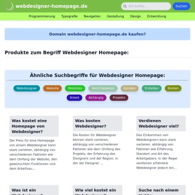 Screenshot webdesigner-homepage.de