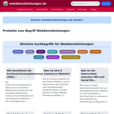 Screenshot webdienstleistungen.de