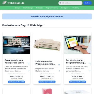 Screenshot webdisign.de