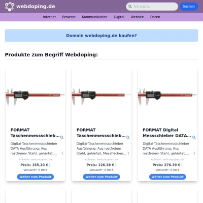 Screenshot webdoping.de