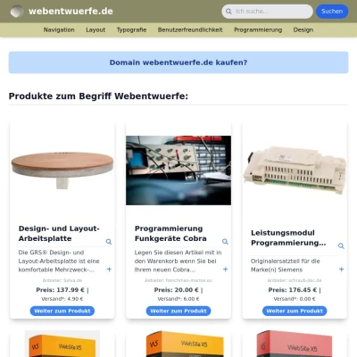 Screenshot webentwuerfe.de