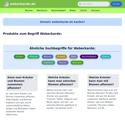 Screenshot weberkarde.de