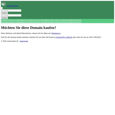 Screenshot weberschere.de