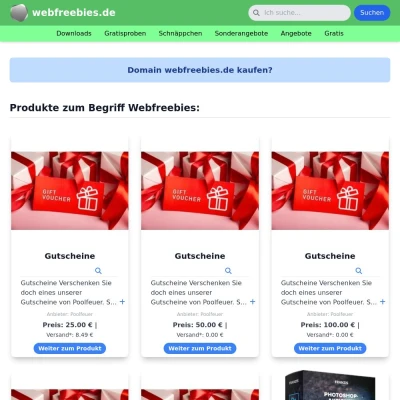 Screenshot webfreebies.de