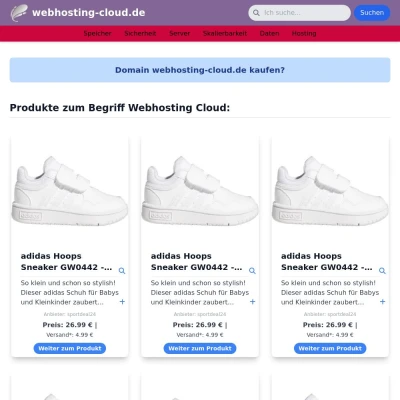 Screenshot webhosting-cloud.de