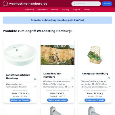 Screenshot webhosting-hamburg.de