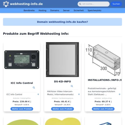 Screenshot webhosting-info.de