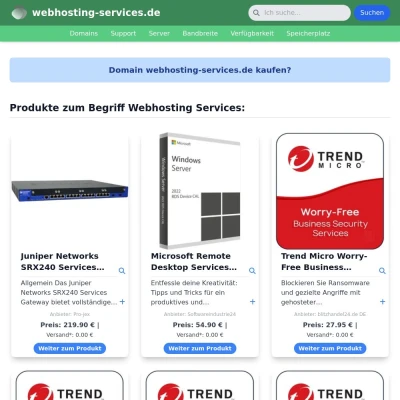 Screenshot webhosting-services.de