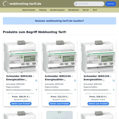 Screenshot webhosting-tarif.de