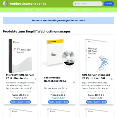 Screenshot webhostingmanager.de