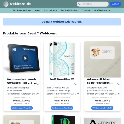 Screenshot webicons.de