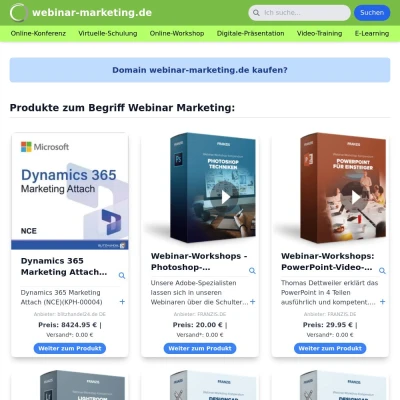 Screenshot webinar-marketing.de