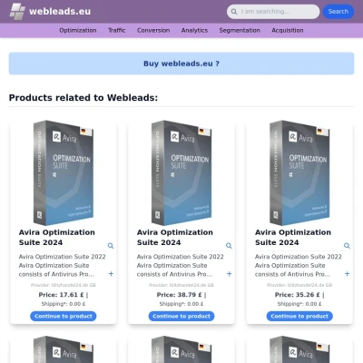 Screenshot webleads.eu