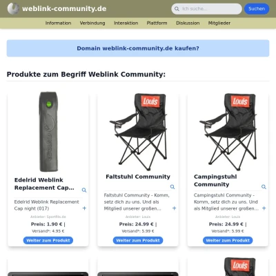 Screenshot weblink-community.de