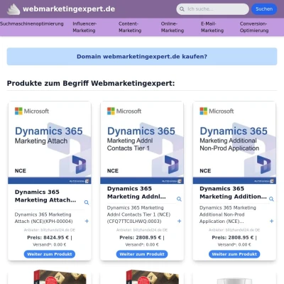 Screenshot webmarketingexpert.de