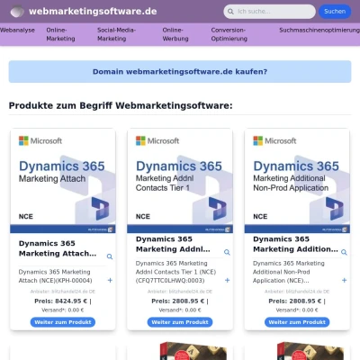 Screenshot webmarketingsoftware.de