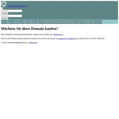 Screenshot webmarketingsolutions.de