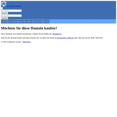 Screenshot webmaster-tool.de