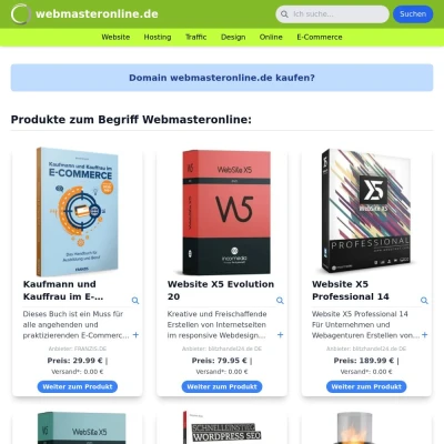 Screenshot webmasteronline.de