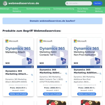 Screenshot webmediaservices.de