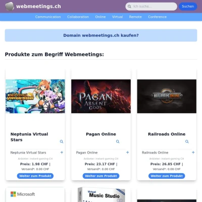 Screenshot webmeetings.ch