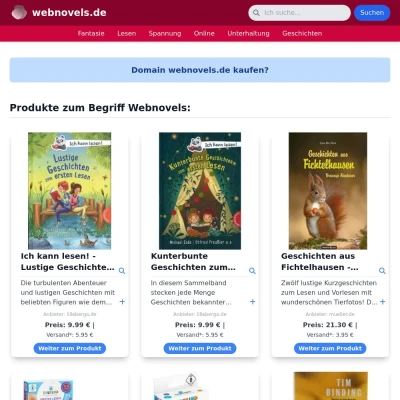 Screenshot webnovels.de