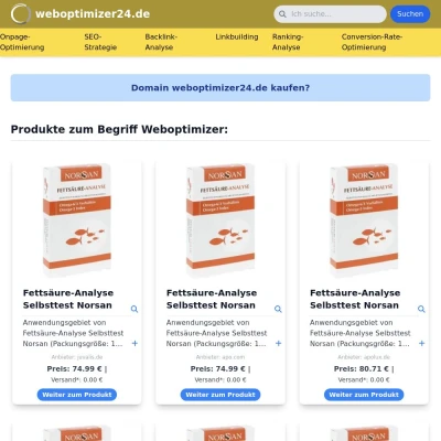 Screenshot weboptimizer24.de