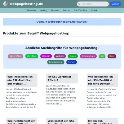 Screenshot webpagehosting.de