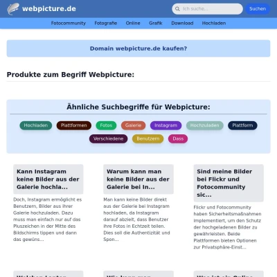 Screenshot webpicture.de