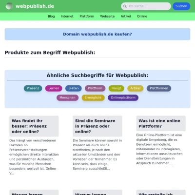 Screenshot webpublish.de