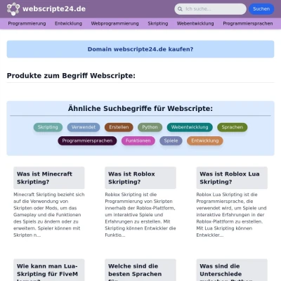 Screenshot webscripte24.de