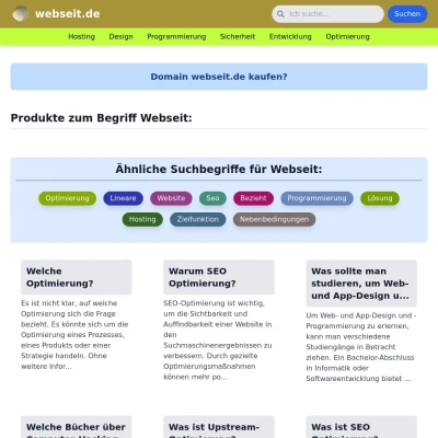 Screenshot webseit.de