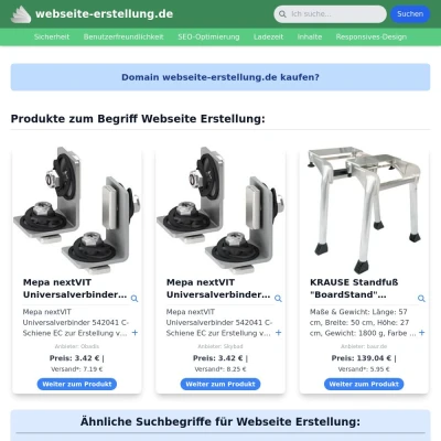 Screenshot webseite-erstellung.de