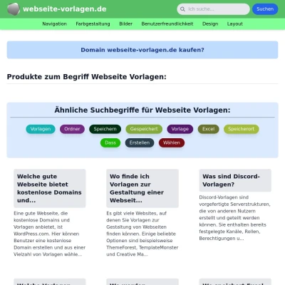 Screenshot webseite-vorlagen.de