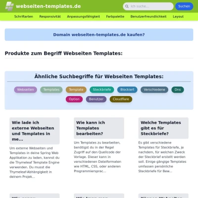 Screenshot webseiten-templates.de